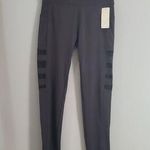 Yuna Fashion Pocket Sheer Slits Gray Workout Athleisure Leggings L/XL Photo 0