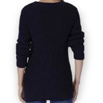 Nautica Cable Knit Long Sleeve Sweater Navy Size Medium Photo 2