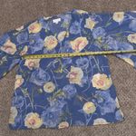 Belle by Kim Gravel Blue Floral Bell Sleeve Chiffon Top L Romantic Ethereal Size L Photo 7