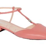 Gucci  Double GG T Strap Patent Leather Ballet Flat Pink Size 39.5 Photo 0