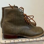 Anthropologie gee wawa boots Boho womens tie prairie boots taupe leather… Photo 11