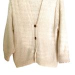Forever 21  Cream Soft Knit Button Long Sleeve Sweater Cardigan Size Small Photo 2