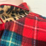 Ralph Lauren Lauren  Monogramed Tartan Plaid Plush Fleece 2Piece Pajama size XL Photo 3