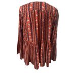 easel Floral Baby Doll Boho oversized Bell Sleeves Side Pockets Flowy Top Sz M Photo 1