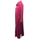 Bob Mackie  Wearable Art Full Zip Velour House Coat Red Small Photo 2