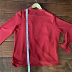 Nice dressy long sleeve blouse ๐น๐น๐น Red Size M Photo 5