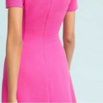 Anthropologie Hutch Vivid Barbie Pink Vicki V-Neck Fit & Flare Dress Size Small Photo 1