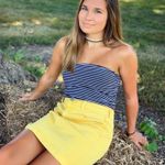 Hollister  Yellow Denim Skirt Photo 3