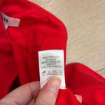 LPA  Women’s High Waisted Tie Front Skinny Ankle Pant Red Size L Photo 5