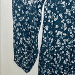 Floral Long Sleeve Dress with smocked waist Green Size L Photo 6