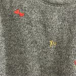 Lou & grey  Women's Gray Heart Emoji Fleeceback Crew Neck Sweatshirt Size L Photo 4