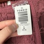 Torrid  Lace Peplum Mariom Blouse with bell sleeves. Photo 7