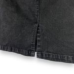 Ralph Lauren Lauren  Vintage Black Denim Pencil Skirt Knee Length Buckle Womens 6 Photo 6