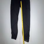 Lululemon Fresh Mesh Run Crop Leggings Black Spider Mesh Panel Size 4 Photo 5