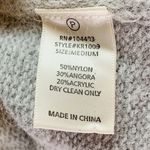 J.O.A. Gray Angora Blend Cold Shoulder Sweater Size Medium Photo 6