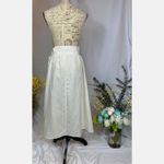 Piombo Tie Wrap Around Midi Skirt Ivory size 2 White Photo 12