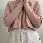 Cotton On Pink Cropped Long Sleeve Sweater  Photo 2