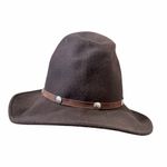 Stetson  Crushable Tahoe 100% Wool Felt Hat Buffalo Dark Brown medium Photo 4