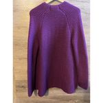 Hanna Andersson Women Chunky Knit Cardigan Purple Small Wool Love Hanna NWOT Photo 4