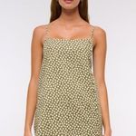 Abercrombie & Fitch NWT ABERCROMBIE- Linen-Blend Button Skort Green Polka Dot Size XL Photo 0