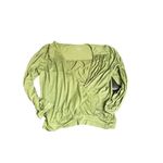 Three Dots  size small avocado green vneck wrap blouse Photo 3