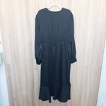 Sofia Jeans Womens Wrap Dress Size 3X Black Maxi Romantic Boho Minimalist Chic Photo 4