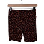 No Boundaries  High Rise Bike Shorts Leopard Print Size S/M Pull On Stretchy Photo 2