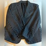 Ann Taylor  Black and White Geometric Blazer size 8 Photo 6