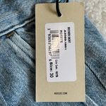 AGOLDE Becker Raw Hem Denim Mini Skirt Blue Size 30 NWT Photo 5