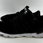 Sorel Kinetic Lite Strap Walking Sneakers Perforated Suede Strap Accent Black 10 Photo 3