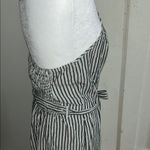 Hollister Black and White Striped Romper Photo 5