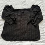 Bailey 44 Yarrow Off The Shoulder Top Womens Size Medium Black Tie Sleeve Photo 0