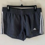 Adidas Grey Pacer 3-Stripes Woven Shorts Size Large Photo 0