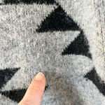 Frye Women's Grey And Black Southwestern Print Open Cardigan Sweater Size M Photo 6