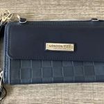 London Fog  Navy Daisy large size Embossed Wallet NWT Photo 0