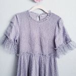 Baltic Born Lysandra Dusty Slate Smocked Dot Dress Photo 2