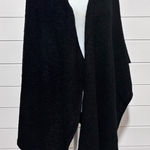 Chico's  Powell Ruana Covering Ruana Black Poncho‎ Wool Blend One Size Photo 0