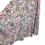 Sofie The Label Floral Peasant Maxi Dress Puff Sleeve Tiered Colorful Cottage, 2 White Size M Photo 5