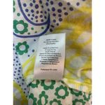 Talbots  Shirt‎ Women Small Paisley Smocking Yellow Peasant Button Crochet Boho Photo 5