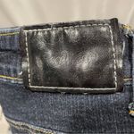 Rocawear Cute dark denim capri jeans silver embroidered back pockets stretchy  Photo 10