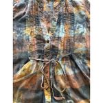 Daytrip Top Womens Size Sm Brown Tie Dye Y2K Button Edgy Grunge Punk Y2K Boho Photo 4