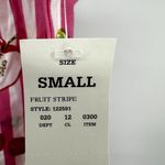 Nick & Nora Vintage Rare  Fruit Striped Pajama Set Dark Tag Button Down S NWT Photo 6