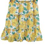 Skies Are Blue  women's medium yellow tiered floral skirt, length 19", waist 13" Photo 2