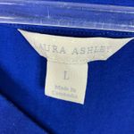 Laura Ashley  | Blue 3/4 Sleeve Tee Shirt Cotton Spandex Womens Large Photo 2