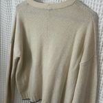 Rails  Joanna Wool & Cashmere Sweater Pullover Snow Globe Cream Metallic Size Med Photo 8