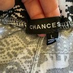 2 for $30 Chances Women’s Black White Cozy Novelty Print Soft Pajama SZ L # 1057 Size L Photo 7