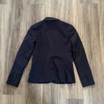 Theory  Navy Women's Blazer Size 4 Classic Wool Blend 2 Button Single Breasted Photo 1