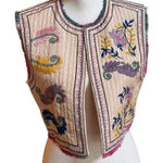 ZARA Floral Embroidered Vest NWT S Photo 0