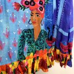 Carolina Constas Greta Midi Dress Frutas Womens Blue Large Photo 9