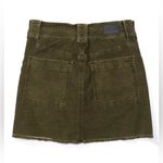 American Eagle AE Super Hi-Rise A-Line Green Corduroy Mini Skirt - Sz 2 -NWT Photo 2